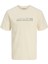 Jack&jones Dynamic Branding Crew Neck Erkek Bej Yuvarlak Yaka Tişört 1