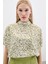 Yarasa Kol Desenli Bluz - Yağ Yeşili 3