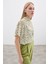Yarasa Kol Desenli Bluz - Yağ Yeşili 5