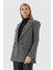 Oversize Blazer Ceket Grı 3