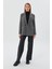 Oversize Blazer Ceket Grı 4