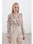Puantiye Dokulu Bodysuit - Kahve 1
