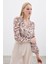 Puantiye Dokulu Bodysuit - Kahve 3
