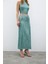 Fermuarlı Karolin Midi Etek - Mint 5