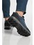 Unisex Lacivert Içi Kürklü Kaymaz Taban Trekking Bot 4