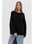 Oversize Triko Kazak Siyah 4