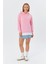 Kapüşonlu Kendinden Içlikli Sweatshirt Pembe 1