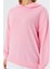 Kapüşonlu Kendinden Içlikli Sweatshirt Pembe 4