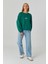 Kabartma Baskılı Sweatshirt Benetton Green 3