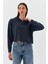 Kapüşonlu Kısa Sweatshirt Antrasıt 3