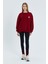 Kalp Nakışlı Sweatshirt Bordo 3