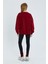Kalp Nakışlı Sweatshirt Bordo 5