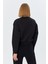 Şardonlu Sweatshirt Sıyah 5