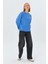 Yazı Detaylı Şardonlu Sweatshirt Indıgo 1