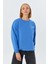 Yazı Detaylı Şardonlu Sweatshirt Indıgo 2