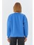 Yazı Detaylı Şardonlu Sweatshirt Indıgo 5