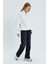 Yakası Fermuarlı Sweatshirt Ekru 4
