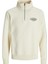 JJMAKOTO HALFZIP SWEAT Beyaz Erkek Sweatshirt 1