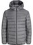 Jack&jones Bradley Light Puffer Hood Erkek Gri Kapüşonlu Mont 1