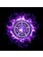 Purple Moon Pentagram Tarot Sunak Bezi / Tarot Örtüsü 75x75 cm 2