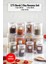 12'Li Barok Yuvarlak 3 Boy Kavanoz Seti & Saklama Kabı & Erzak Kabı (4*1000 Ml, 4*500 Ml,4*250 Ml) 1