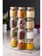 12'Li Bambu Kapaklı Cam Kavanoz & Baharat Takımı & Baharatlık Seti 250 Ml (Vakum Kapak) 4