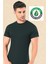 3 Adet, Organik Pamuk Ribana, Yuvarlak Yaka Erkek T-Shirt & Fanila, Siyah, Ocs Sertifikalı 1