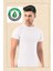 3 Adet, Organik Pamuk Ribana, Yuvarlak Yaka Erkek T-Shirt & Fanila, Beyaz, Ocs Sertifikalı 1