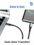 BA-03 Type-C Lightning Göstergeli Örgülü Hızlı Şarj Data Kablosu 30W 1.2m 4