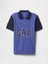 Erkek Çocuk Mavi Gap Logo Colorblock Pique Polo Yaka T-Shirt 4