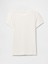Kadın Kırık Beyaz Modern Rib Crop T-Shirt 2
