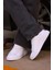 - Beyaz Hakiki Deri Bağcıklı Erkek Sneaker 800-2501 3