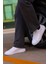 - Beyaz Hakiki Deri Bağcıklı Erkek Sneaker 800-2501 4