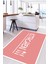 Baskılı Modern Kitchen Yazılı Yıkanabilir Kaymaz Yolluk Salon Mutfak Halısı, Mutfak-67-Pembe, 2