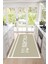 Baskılı Sade Modern Kitchen Yazılı Yıkanabilir Kaymaz Yolluk Salon Mutfak Halısı, Mutfak-91-Bej, 2