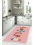 Dijital Baskılı Balık Figürlü Yıkanabilir Kaymaz Yolluk Salon Mutfak Halısı, Mutfak-51-Pembe, 2
