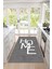 Dijital Baskılı Modern Home Yazılı Yıkanabilir Kaymaz Yolluk Salon Mutfak Halısı, Mutfak-71-Açıkgri, 5