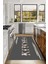 Baskılı Çiçek Motifli Kitchen Yazılı Yıkanabilir Kaymaz Yolluk Salon Mutfak Halısı, Mutfak-70-Gri, 4
