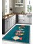 Dijital Baskılı Balık Figürlü Yıkanabilir Kaymaz Yolluk Salon Mutfak Halısı, Mutfak-51-Turkuaz, 5