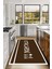 Baskılı Sade Modern Kitchen Yazılı Yıkanabilir Kaymaz Yolluk Salon Mutfak Halısı, Mutfak-91-Kahve, 1