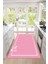 Baskılı Sade Düz Renk Desenli Yıkanabilir Kaymaz Yolluk Salon Mutfak Halısı, Mutfak-74-Pembe, 5