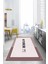 Baskılı Sade Kitchen Yazı Desenli Yıkanabilir Kaymaz Yolluk Salon Mutfak Halısı, Mutfak-65-Pembe, 1