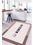 Baskılı Sade Kitchen Yazı Desenli Yıkanabilir Kaymaz Yolluk Salon Mutfak Halısı, Mutfak-65-Pembe, 2