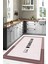 Baskılı Sade Kitchen Yazı Desenli Yıkanabilir Kaymaz Yolluk Salon Mutfak Halısı, Mutfak-65-Pembe, 3