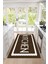 Baskılı Modern Kitchen Yazı Desenli Yıkanabilir Kaymaz Yolluk Salon Mutfak Halısı, Mutfak-75-Kahve, 4
