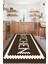 Baskılı Modern Kitchen Yazı Desenli Yıkanabilir Kaymaz Yolluk Salon Mutfak Halısı, Mutfak-75-Kahve, 5