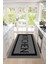 Baskılı Modern Kitchen Yazı Desenli Yıkanabilir Kaymaz Yolluk Salon Mutfak Halısı, Mutfak-75-Gri, 4