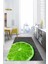 Baskılı Misket Limon Desenli Yıkanabilir Kaymaz Yolluk Salon Mutfak Halısı, Mutfak-63-Gri, 1