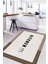 Baskılı Sade Kitchen Yazı Desenli Yıkanabilir Kaymaz Yolluk Salon Mutfak Halısı, Mutfak-65-Kahve, 2