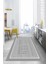 Baskılı Kitchen Yazı Desenli Yıkanabilir Kaymaz Yolluk Salon Mutfak Halısı, Mutfak-64-Gri, 1